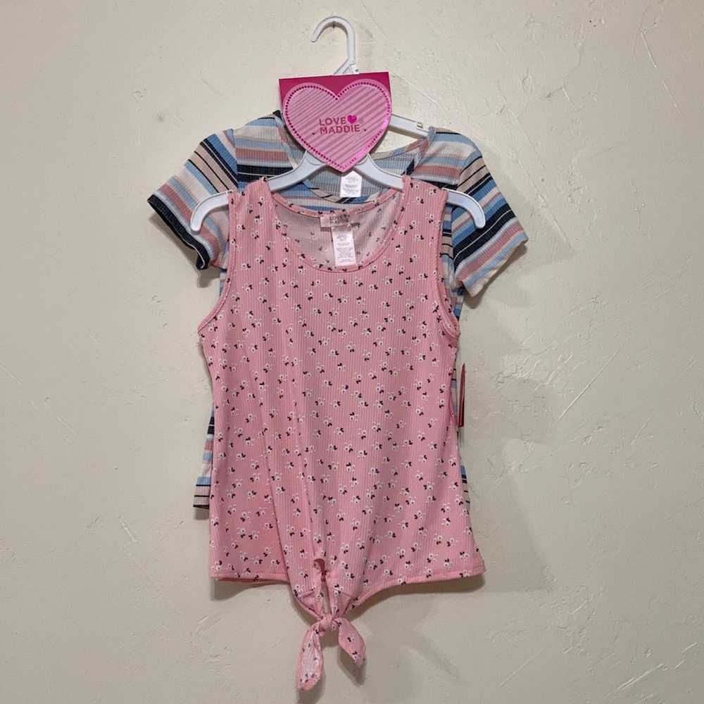 NWT, 2 Tops,Love Maddie, Girls Size 10